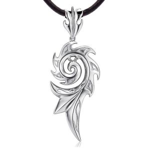 MDNEN Fashion men's titanium steel necklace twist Phoenix necklace gift wholesale