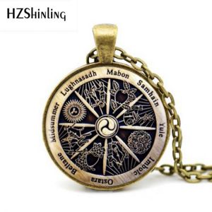 Hot Sale Zodiac Wicca Pendant Zodiac Wicca Charm Necklace Novel Necklace Women Jewelry Men Gift HZ1