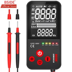 BSIDE EBTN Digital Multimeter Tester 3.5” LCD 3-Line Display 9999 Counts TRMS Auto Range Voltage Capacitance Diode Resistance