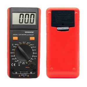 SZBJ VC6243A/BM4070 Digital Inductance Capacitance Resistance Meter Multimeter Crocodile Clip Measuring Tool with Bag