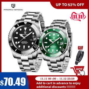 2021 PAGANI Design New 40mm Men Luxury Automatic Mechanical Wrist Watch Men Stainless Steel Waterproof Watch Relogio Masculino