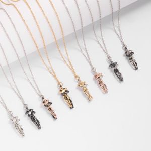 Fashion Hugging Necklace Jewelry Choker Hug Pendant Chain Men Necklaces For Lover Women Couple Men Lady Female Male Gift
