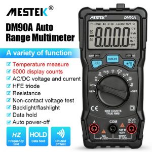 MESTEK High Precision Multimeter 6000 Counts Auto Range Tester Intelligent NCV True RMS Anti-burning Universal Multimeters
