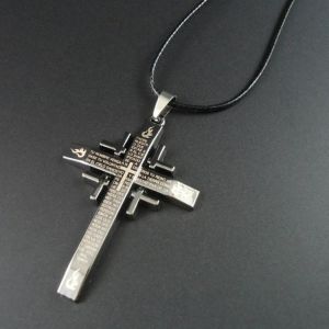 New arrival rope Pendants Bible and Cross Necklaces men jewelry men's necklace fashion Collares Chorker necklace for women 20