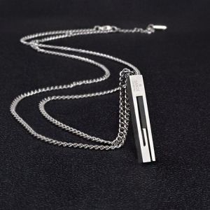 Temperament Simple Titanium Steel G Letter Pendant Long Necklace Male Personality Wild Hip-hop Sweater Chain Necklace