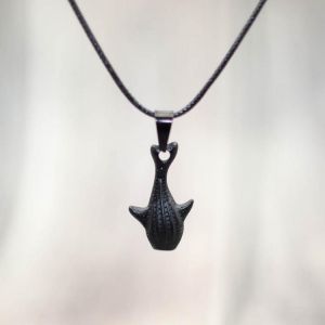 Noter Lovely Whale Shark Pendant Necklace For Men Women Choker Charm 60cm Black Leather Cord Long Necklace Male Accessories