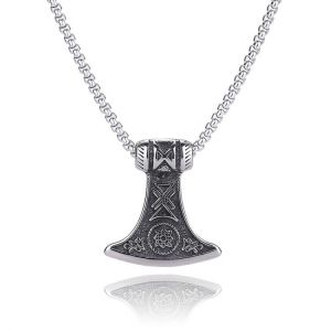 Fashion Stainless Steel Retro Totem Men Pendants Necklaces Link Chain Punk Rock Hip Hop Male Jewelry for Boyfriend Gift PD0855