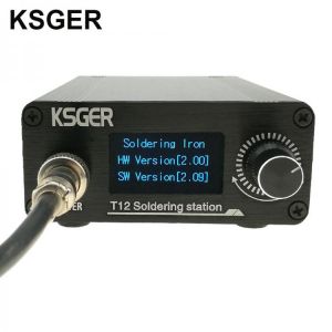 KSGER T12 Soldering Station STM32 OLED V2.0 Digital Electric Controller Aluminum Alloy DIY Kits Welding Tools T12 Iron Tips
