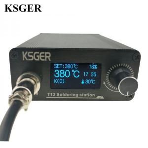 KSGER STM32 2.1S OLED DIY T12 Soldering Iron Station FX9501 Alloy Handle Electric Tools Temperature Controller Holder Welding