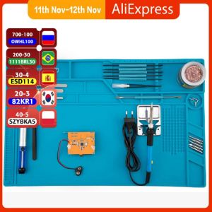 Large Size Welding Pad With Magnetic Heat Iinsulation Repair Silicone Work Pad For Electronic Computer Mobile Phone DIY Welding