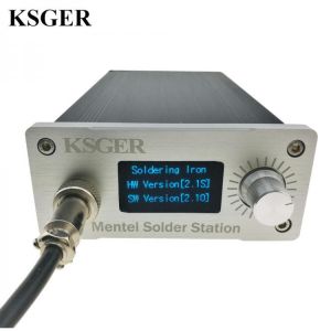 KSGER Soldering Station DIY Kit STM32 2.1S OLED 1.3 Display Temperature Controller Digital Electronic Welding Iron T12 Iron Tips