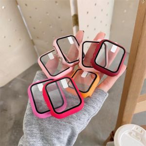Screen Protector For Apple Watch Case Se 6 5 4 3 44/40mm Iwatch Serie 42mm 38mm Tempered Glass+Cover For Apple Watch Accessories