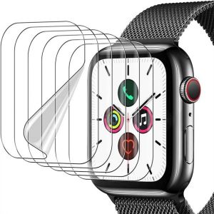 Screen Protector Film for Apple Watch 7 6 SE 5 4 45MM 41MM 40MM 44MM Clear Full Protective Film Not Glass for iWatch 3 38MM 42MM