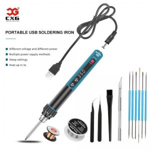 CXG 968 230W multi-purpose Portable USB soldering iron multiple power sleep settings multi-features fast heating