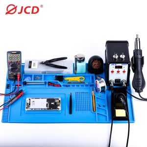 Soldering Mat Insulation Silicone Welding Pad Repair Work Kit Heat-resistant Magnetic Soldering Station for BGA Soldering Iron