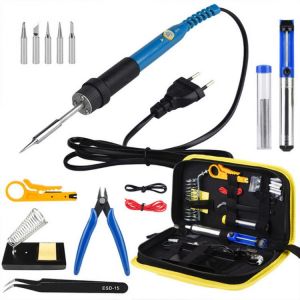 Electric Soldering Iron Portable Digital Soldering Iron Electric Welder Tips Tin Solder for Soldering Welding Equipment 60W Iron