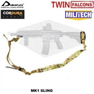 MILITECH TWINFALCONS TW 500D Cordura Two 2 Point VK Padded Weapon Sling Quick Pull Release Adjustable Hunting Rifle Gun Strap