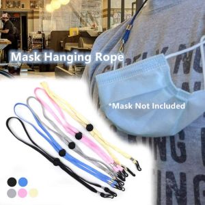 Adjustable Face Mask Lanyard Strap For Kids And Adults Handy Convenient Safety Holder Face Mask Neck Around Strap Dropship