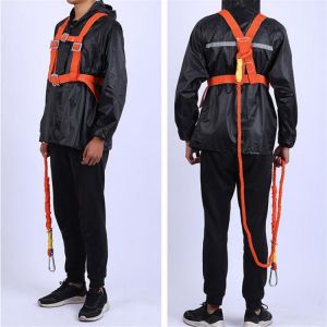3/2Meter Adjustable Safety Belt Aerial Work Cleaning External Wall Rescue Protection Safety Rope Outdoor Climbing Safety Harness