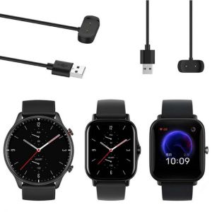USB Charging Cable For -Amazfit GTR 2/GTS 2/Bip U/-pop WatchDock Charger Adapter