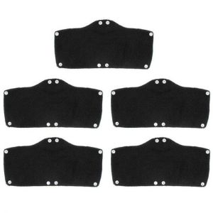 A5KA Reusable Safety Helmets Sweat Band Snap-On Industrial Hard Hats Sweatband, 5 PCS, Blue /Gray/ Black