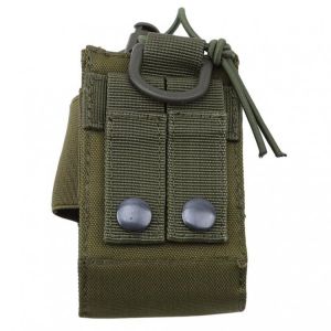 Green Camouflage Walkie-talkie Bag Holder Bag Tactical Sports Pendant Military Molle Nylon Radio Magazine Pouch Pocket