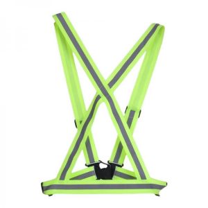 Highlight Reflective Straps Night Work Security Running Cycling Safety Reflective Vest High Visibility Reflective Safety Jacket