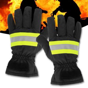 1 Pair Heat Insulation Fire Proof Gloves Protection Supplies For Welding And Cold Weather Firefighting Gloves Waterproof Breatha