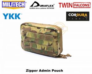 MILITECH Delustering Molle Zipper Admin Pouch Organizer Pouch Tactical Phone Bag Milsim Marsoc Military Commando Operation Bag