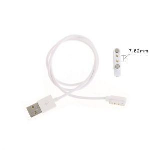 Magnetic USB Charge Charging Cable For Smart Watch with Magnetics Plug For 2 Pins Distances 7.62mm Power Charger Cable