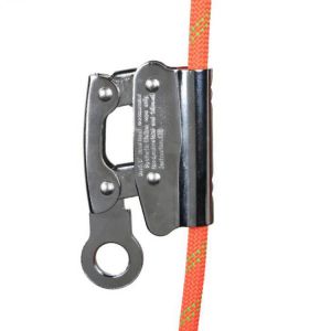 Rope Grab Self-Locking Alloy Steel Rope Grab Fall Protection Riser Fits 8-16mm Rope for Outdoor Climbing Mountaineering