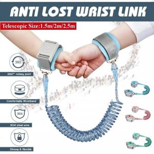 Child Anti Lost Wrist 1.5/2/2.5M Strap Rope Toddler Leash Magnetic Safety Outdoor Walking Hand Belt Band Anti-lost Wristband