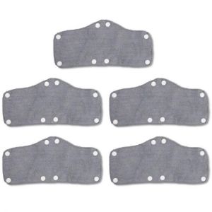 67JA Reusable Safety Helmets Sweat Band Snap-On Industrial Hard Hats Sweatband, 5 PCS, Blue /Gray/ Black