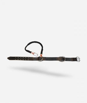 Firefighter belt with 9mm tongue buckle.