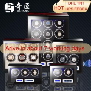 Watch winder Luxury Automatic  watches box with Mabuchi motor LCD touch screen and Wooden Watch Accessories Box Remote control