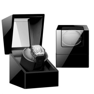 1+0 Watch Winder For Automatic Watches Men Single Wooden Watch Box Case Storage Accessories Collector High Quality