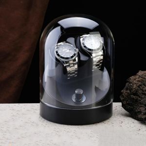 Automatic Watch Shaker Mechanical Watch Anti-Magnetic Luxury Transparent Automatic Watch Winder Storage Box Organizer Gift Ideas