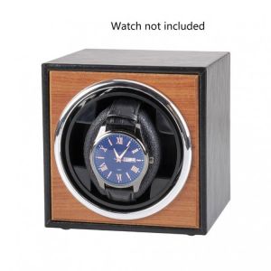 USB Power Supply Black Mechanical Watch Winding Box Case Motor Shaker Mini Watch Winder Holder Display Jewelry Storage Organizer