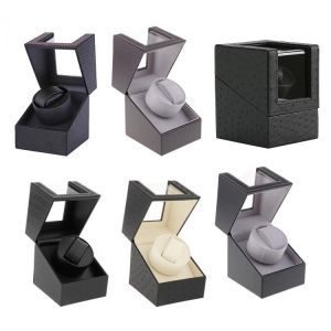 Mini Battery Powered Automatic Watch Winder Winding Box Watch Box Display Jewelry Storage for Mechanical Watch Desktop Gifts