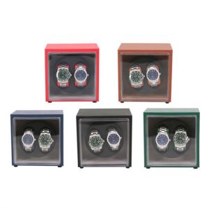 Luxury Brand 1 Grid Mechanical Watch Winder Mini Winding Winder Holder Display Jewelry Storage Organizer Watch Box Caja Madera