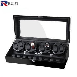 Mechanical watch shaker automatic winding box winder 8+9 shake table swing turn table storage household