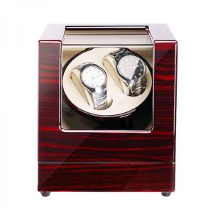 EU/US/UK/AU Wood Grain Mechanical Watch Rotating Device 2 Table Position Automatic Watch Winder Mobile Phone Display Storage