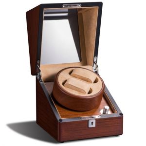 2+0 Wood Automatic Mechanical Watch Winder Box Winding Rotator Case Cabinet Battery Remontoir Watchwinder High Quality