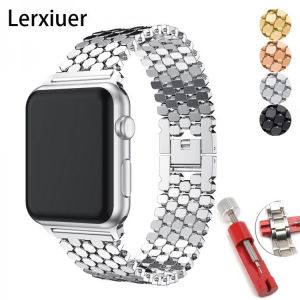 Strap for Apple watch band 44mm 40mm 42mm 38mm stainless steel watchband correa Bracelet iwatch series 7 6 SE 5 4 3 45mm 41mm