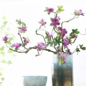 artificial rhododendron artificial flower Fake flower decoration Foam branch soft shape  azalea  rhododendra