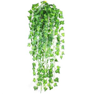 2.1M Artificial Ivy Leaf Hanging Leaf Garland Plants Green Vine Leaves DIY For Home Wedding Party Garden Bathroom Decoration