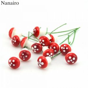 10pcs Mini Foam Mushroom Artificial Plant Flower For Wedding Fungus Decoration DIY Wreath Gift Scrapbooking Craft Bacterium