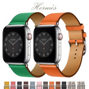 Genuine leather loop for Apple Watch Band 40mm 44mm Sports Strap Single Tour band for Apple watch 42mm 38mm iWatch 4 5 6 se 3 2