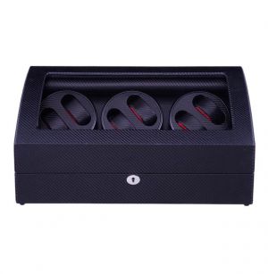 New Version 6+7 Watches Automatic Watch Winder Box Reel Winder MABUCHI Motor With 5 Modes Control Wooden Bobbin Winder Box