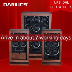 High-End Wood Watch Winders Fashion Automantic Self Winding Mechanical Watch Winder Watch Storage Display Gift Boxes